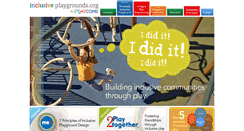 Desktop Screenshot of inclusiveplaygrounds.org