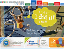 Tablet Screenshot of inclusiveplaygrounds.org